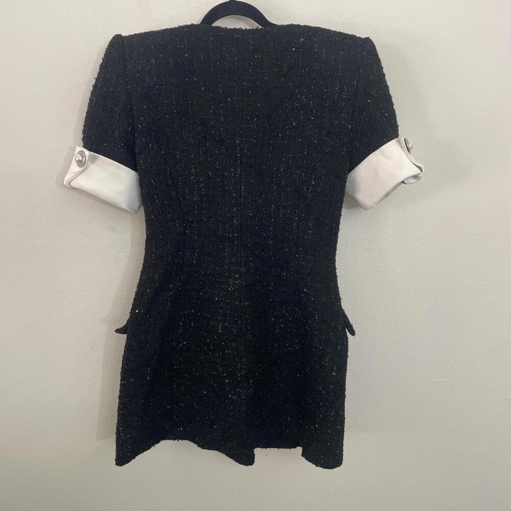 Retrofete Noreen Dress black tweed tweed size L NWT $478msrp - Picture 8 of 10